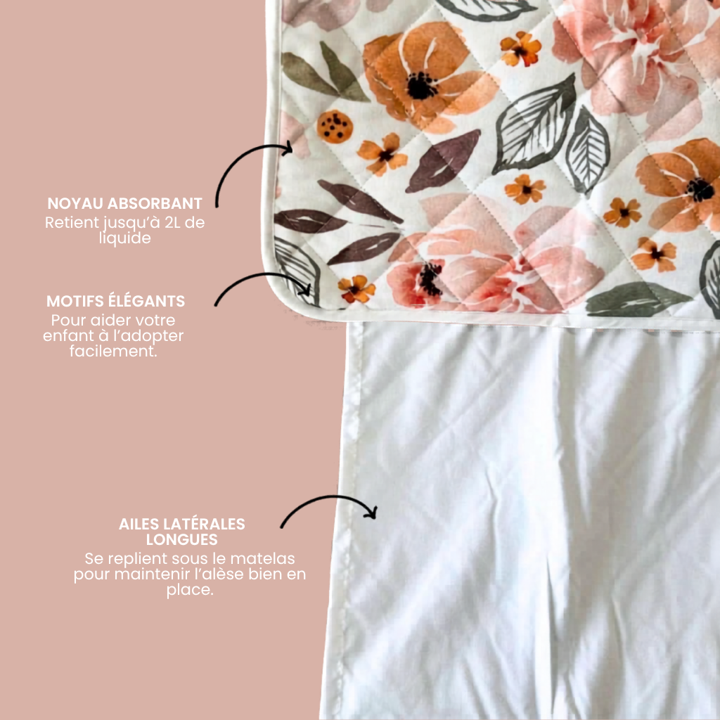 Alèse imperméable en coton doux