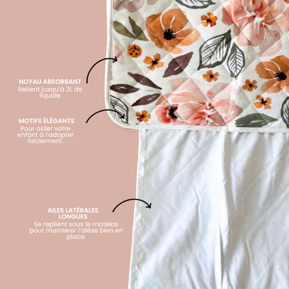 Alèse imperméable en coton doux