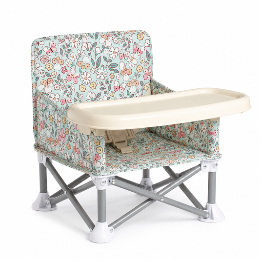 CHAISE BÉBÉ MOTIF FLORAL PASTEL