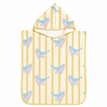 PONCHO DE PLAGE BALEINE OCÉAN