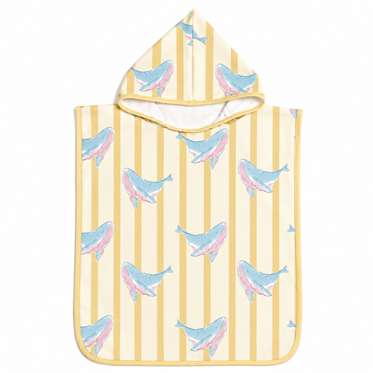 PONCHO DE PLAGE BALEINE OCÉAN