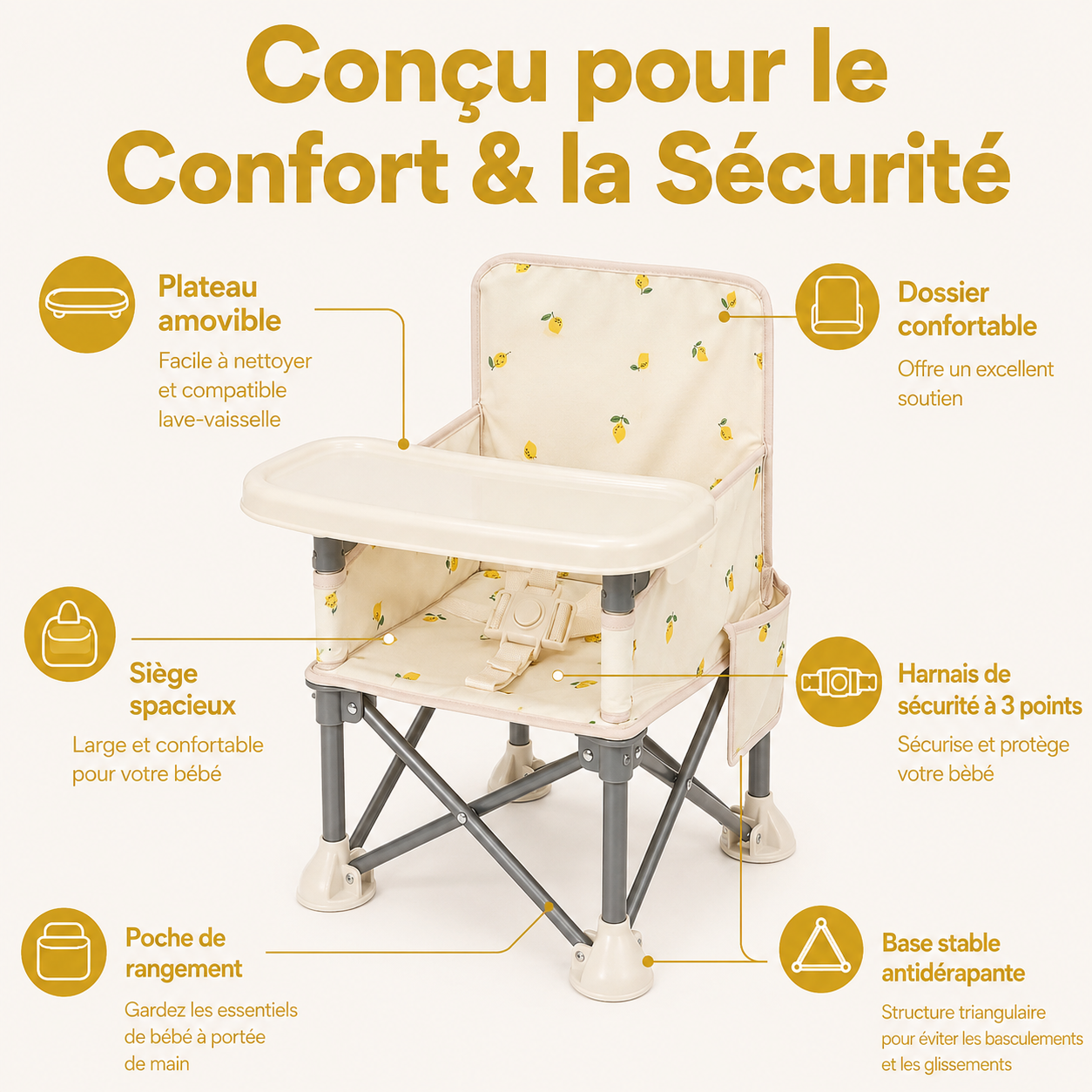 CHAISE BÉBÉ LEMON BREEZE