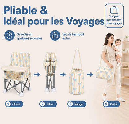 CHAISE BÉBÉ – BALEINE OCÉAN