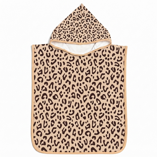 PONCHO DE PLAGE LEOPARD